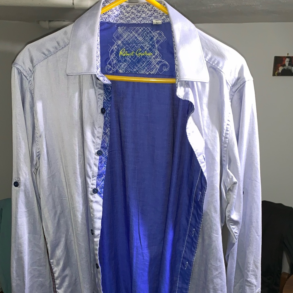 Classic Blue Robert Graham Classic Dress Shirt